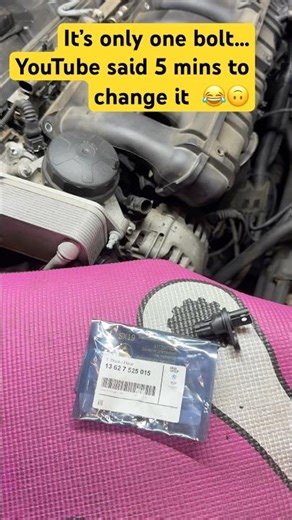 #bmw #e60 crank sensor location #pov #diy #mechanic #save #learning