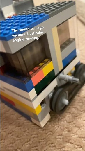 The sound of Lego vacuum two cylinder engine revving. With just the sound of the engine.