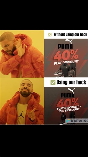 Baniya's on Instagram: "➡️Get Puma products at flat 40% off plus an additional 10% extra discount using our exclusive offer. Shop trending Puma shoes, t-shirts, hoodies & accessories at best prices. Hurry, limited-time deal! Puma discount, Puma 40% off, Puma extra 10% off, Puma sale India, Puma offers today, Puma shoes deal, Puma t-shirt sale, Puma coupon, Puma lowest price, Puma online shopping deal, Puma mega sale, Puma clearance offer, exclusive Puma discount. . #sale #crazy #dailydeals #budg