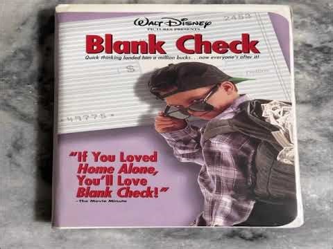 Full VHS Tape Blank Check 1995 VHS From Eithan Perry