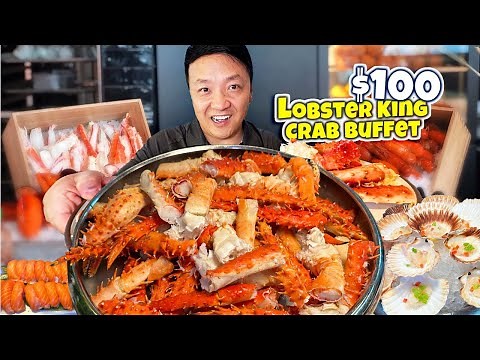 Eating EVERYTHING at Australia's #1 BEST "King Crab & Lobster" BUFFET with EXOTIC MEAT BBQ