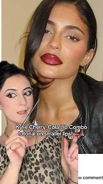 Kylie Jenner lip tutorial on smaller lips! 💄👀 #realskintexture #makeuptutorial #lipcombo