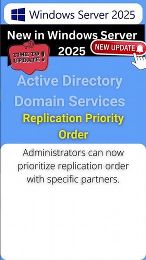 Windows Server 2025 New Feature Replication Priority Order #WindowsServer2025 #WindowsServer