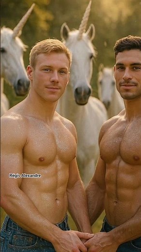 Gay Couple Unicorn Unicorns 🦄 men holding hands