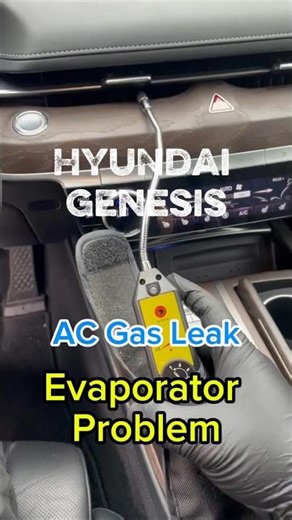 현대 에어컨 가스 누출 원인 | 에바포레이터 균열 AC Gas Leak