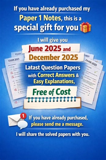 Free Gift 🎁 UGC NET Paper 1 Solved Papers | June 2025 & Dec 2025 PYQ with Easy Explanation