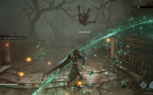 【Steam新游试玩】自带简中，类魂刷刷刷游戏，被一个精英怪卡了1个小时，两种弹反，更难操作了【Thymesia】