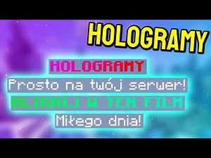 Jak zrobić HOLOGRAMY w MINECRAFT | DecentHolograms plugin