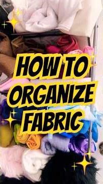 How To Organize Your Fabric #diycosplay #cosplay #fabric #organizer