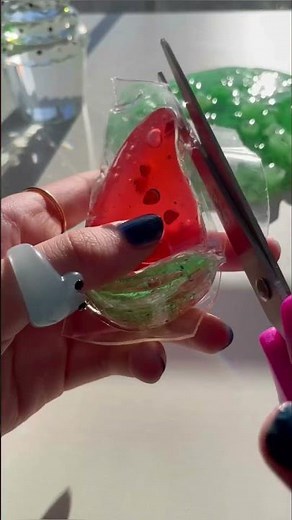 I Made a WATERMELON VIRAL NANO BALLOON Fidget! 🍉❤️✨😱🫧 *satisfying nano tape bubble ASMR*