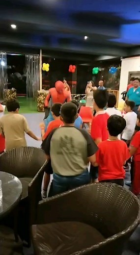 Playing is exercise too, specially when Spider Man shows up 🕷 Call or WhatsApp The FunBox on 98189-90064 / 99998-30064 for details & bookings 🎉 | The FunBox
