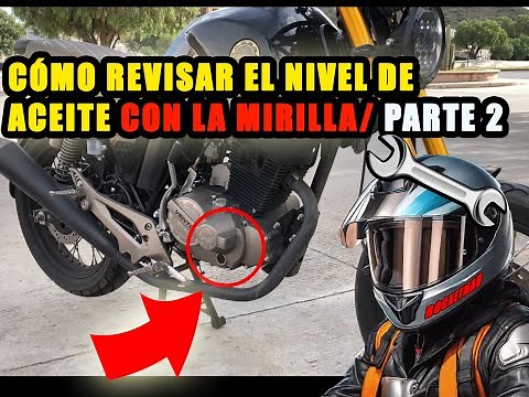 Cómo revisar el nivel de aceite de tu moto con la mirilla /PARTE 2