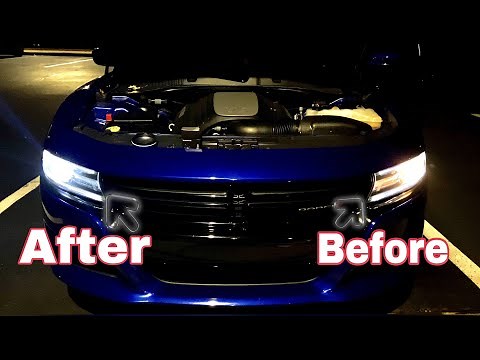 INSTALLED “shenkenuo” LED bulbs in my 2018 Dodge Charger RT (super BRIGHT) woah !!!!!