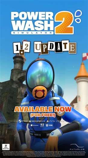 Update 1.2 is OUT NOW! Free Caldera Chronicles level, new features and bug fixes! #PowerWashSimulator2 #SimulatorGames