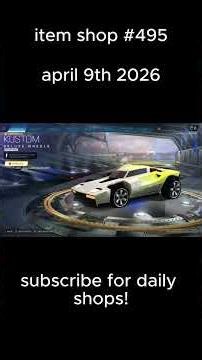 Rocket League ITEM SHOP Daily #495 (9th April 2026)