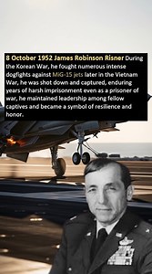 James Robinson Risner a symbol of resilience and honor #WWII #RobinsonRisner #warhero | Merilver