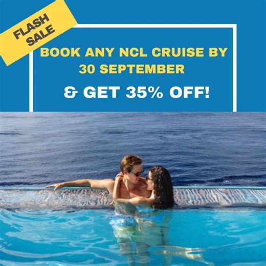 🔥 #CruiseDeals of the Week Get up to 35% off any NCL cruise when you book by 30 September 2025! ➕The offer includes an upgrade to NCL's More at Sea package (Premium Beverages, Speciality Dining, Excursion Credits and High-Speed Wi-Fi). ⛴️ This last-minute sale applies to all NCL cruises, but if it's islands you’re after these are our top 3 picks: 🔵 6-Night Mediterranean Cruise (Santorini, Olympia & Croatia) onboard NCL Pearl, NOW priced at R24,866 pps. Full package details and Ts & Cs here ⤵️ 