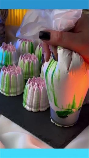 Special cream mold designed to shape,move cream smoothly, creating flowing decorative cream patterns