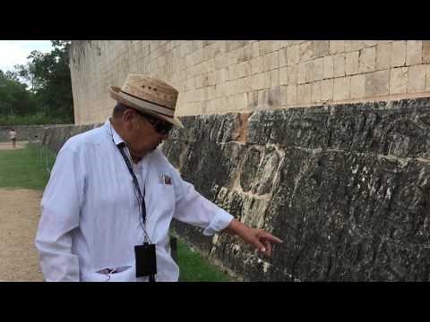 Chichen itza Great Ball Court, mayan ball game which ended with a human sacrifice to please the Gods