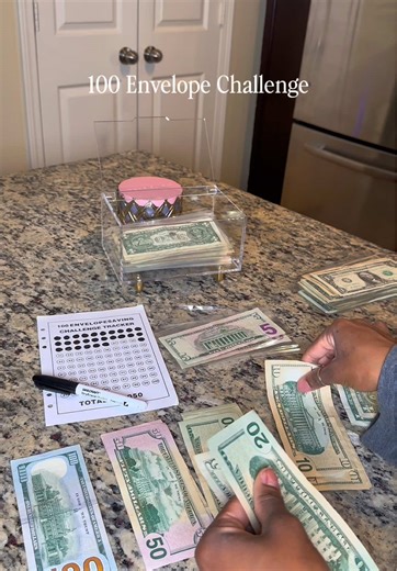We’re back at it with the #100envelopechallenge Comment SAVE on my IG post for the items I use for my challenge. However, all you really need is a 100 pack of envelopes from your local dollar store, your preference! CHALLENGE DETAILS: • Label 100 envelopes from 1–100 • Shuffle them • Each day (or week) pick one envelope. I do mine per paycheck and do the max amount of envelopes I can afford, I never do 1 at a time) • Put the amount written on it inside (envelope 30 = $30) • Don’t open any again 
