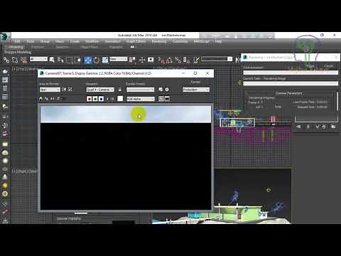 3Ds max Environment Background setting.