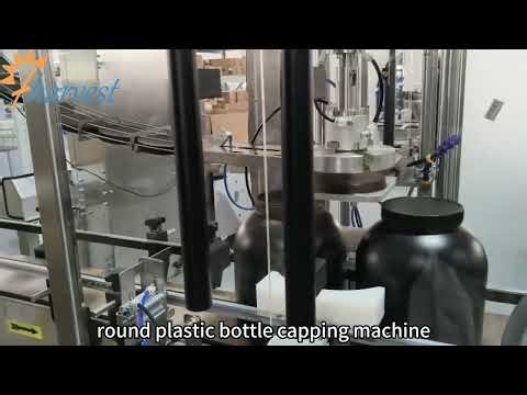 Máquina taponadora automática debotellas de plástico,equipo taponador con máquina elevadora de tapas
