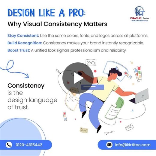 #graphicdesign #brandidentity #visualconsistency #designtips #digitalbranding #creativedesign #marketingstrategy | RishiKirti Technologies Private Limited