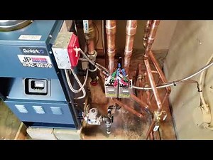 Dunkirk DXL 82% Boiler Installed On Grade