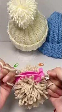 new tutorial for Benny's pom poms # trending # crochet for beginners # crochet # easy crochet #