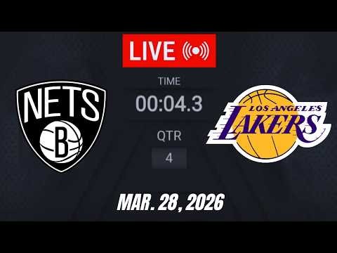 NBA LIVE! Los Angeles Lakers vs Brooklyn Nets | March 28, 2026 | 2026 NBA Season Live (2K)