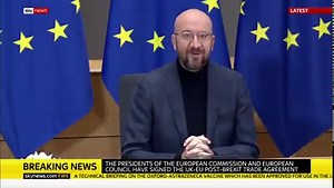 44K views · 406 reactions | BREAKING: The Presidents of the European Commission and European Council have signed the UK-EU post-Brexit trade agreement. The documents will be flown to the UK for Prime Minister Boris Johnson to sign later today. Read more: https://trib.al/gxA3Gqk | Sky News | Facebook