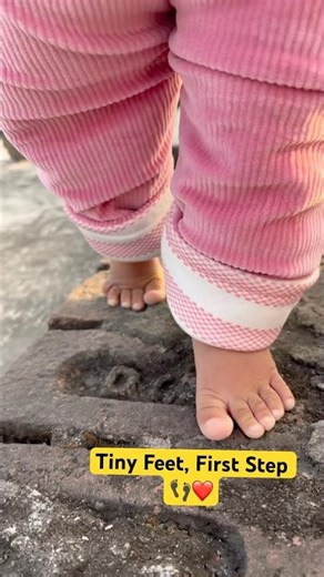 My Daughter’s First Tiny Steps 🥺❤️