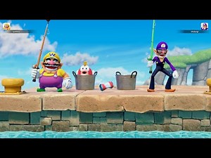 Super Mario Party Jamboree Mega Wiggler's Tree Party Wario vs Goomba , Waluigi & Rosalina