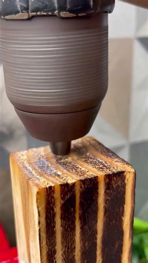 how to use a hand drill on wood #shortvideo
