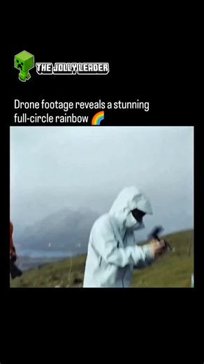 The Jolly Leader on Instagram: "Ever wondered what a rainbow actually looks like? 🌈✨ ​Believe it or not, rainbows are full circles, not just arcs. We usually only see half because the ground cuts off the rest of the view! ​Thanks to this drone’s perspective, we get to see the full 360-degree ring in all its glory. It’s the perfect intersection of science and natural beauty. 🛸 #fullrainbow #naturephotography #scienceisawesome #dronephotography #360view"