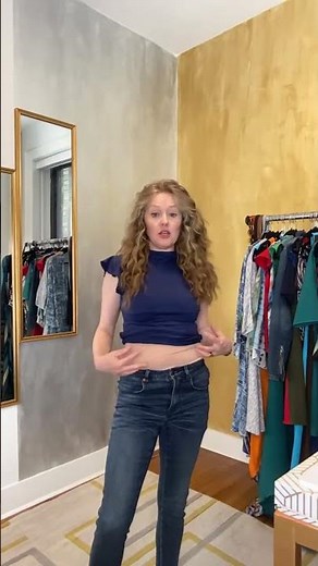 How to Prevent a Muffin Top in Jeans | Petite Style Over 40