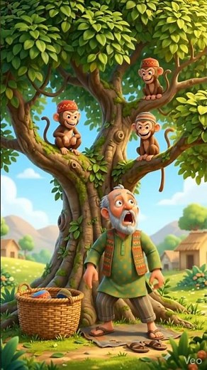 Monkey and Cap Seller Story 🐒🧢 | Tiny Moral Stories For Kids | Bedtime Stories ❤️