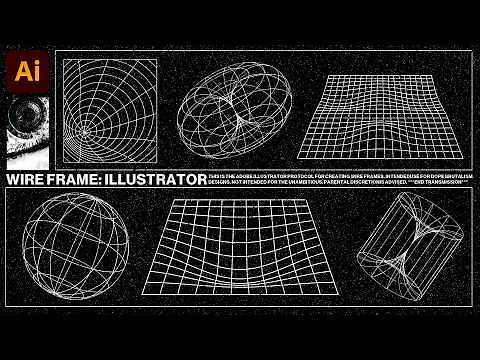 Make 3D Wire Frame Designs in Illustrator | Brutalism