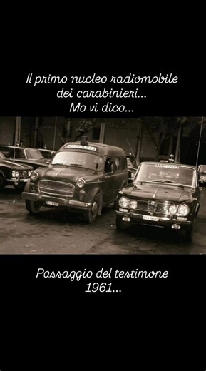 #giovanniconti #carabinieri #alfaromeo #alfisti #nucleoradiobilecarabinieri Il nucleo radiomobile dei carabinieri non è nato subito ma ha avuto delle fasi: Fase 1) PAC posti di ascolto e controllo: Nei crocevia delle città venivano posizionati i fiat 1100 che dotati di apparati radio trasmettevano mediante l'equipaggio le informazioni alla rudimentale centrale operativa che disponeva gli ordini; Fase 2) SQUADRIGLIE: Poi con la diffusione del precedente sistema anche ai comandi più piccoli e l'au