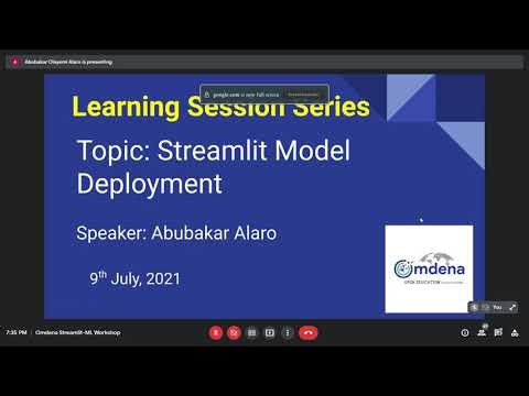 Streamlit for Machine Learning and Model deployment