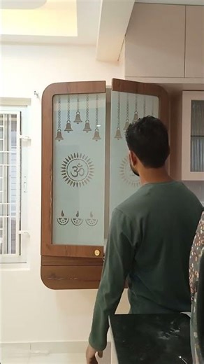 Pooja room itching glass