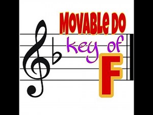 How to read notes in KEY of F using Movable Do