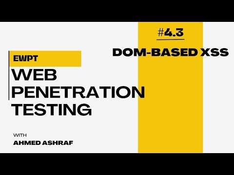 eWPT course |4.3 Dom-Based XSS