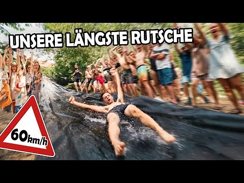 Wir bauen eine gigantische WASSERRUTSCHE mit 500 ZUSCHAUERN