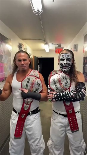 The Hardy Boyz & Shawn Michaels backstage at NXT #thehardyboyz #shawnmichaels #shorts