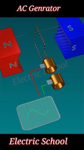 How AC Generator Work Animation in Hindi | AC Generator