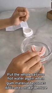 Watch DIY dentures Missing Teeth Repair Kit on Amazon Live