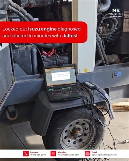 Locked Out Isuzu Engine? Here’s How We Fixed It FAST with Jaltest 🔧🚛 #jaltest #mechnic #fyp #shorts