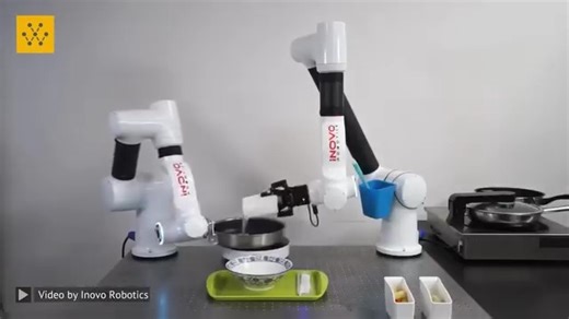 6.7K views · 155 reactions | Robots show off their cooking skills as the design for the future of kitchen comes alive. Video Credit: Inovo Robotics #robotics #egineering #technology #engineers #robots #futureofkitchen #kitchen | Wevolver.com | Facebook