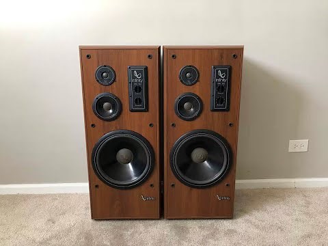 Infinity SM 122 Studio Monitor Series 3 Way Home Floor Standing Speakers
